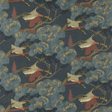MULBERRY - FLYING DUCKS- RED/BLUE - Fabric by the Yard