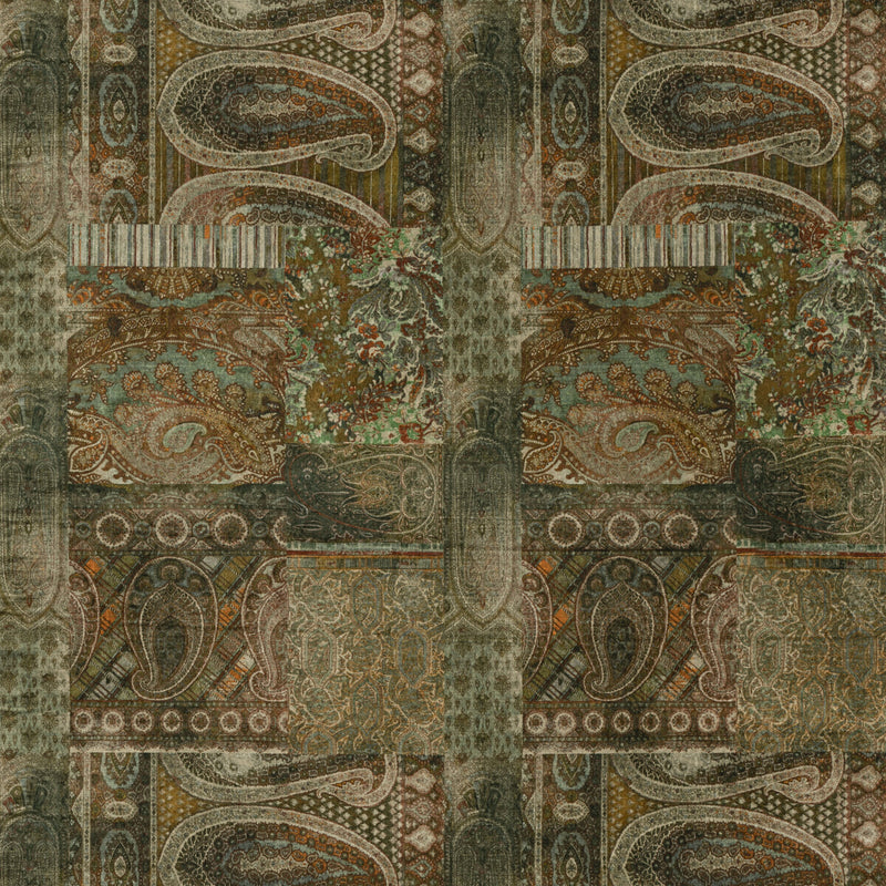 MULBERRY - LOMOND VELVET- EMERALD - Fabric by the Yard EMERALD