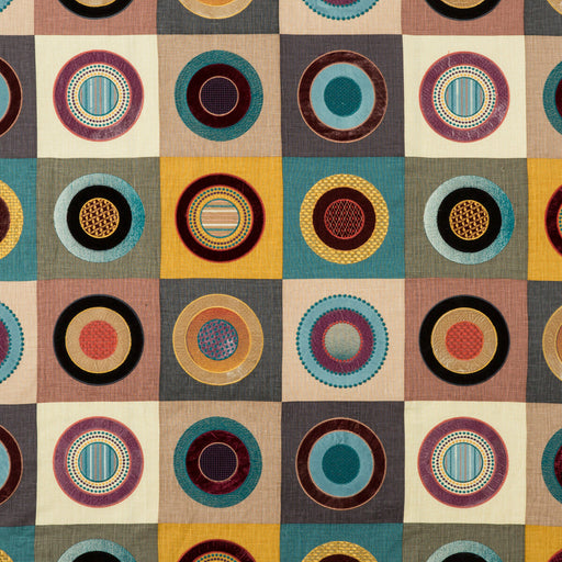MULBERRY - DRESS CIRCLE- MULTI - Fabric by the Yard MULTI