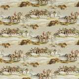 MULBERRY - MORNING GALLOP VELVET- GREY/SAND - Fabric by the Yard