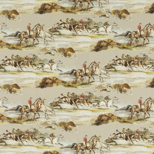 MULBERRY - MORNING GALLOP VELVET- GREY/SAND - Fabric by the Yard GREY/SAND