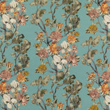 MULBERRY - WILD SIDE- TEAL - Fabric by the Yard