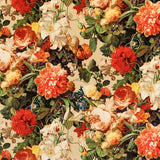 MULBERRY - FLORAL POMPADOUR VELVET- SPICE - Fabric by the Yard