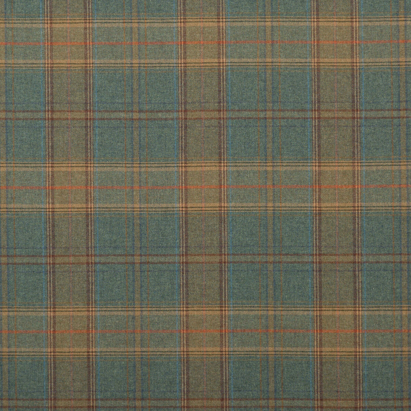 MULBERRY - SHETLAND PLAID- TEAL - Fabric by the Yard TEAL
