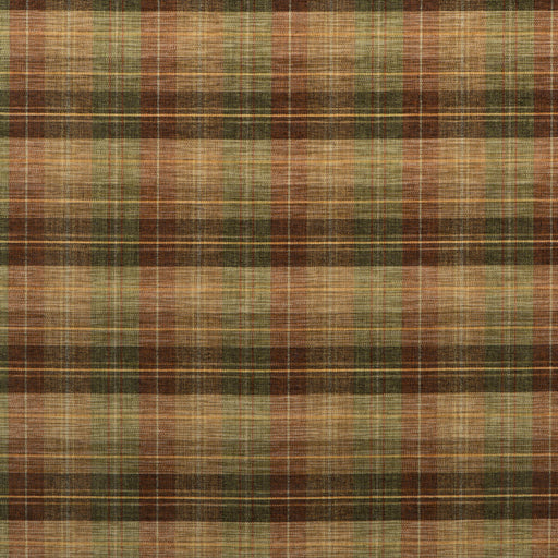 MULBERRY - CLAN CHENILLE- BURNT ORANGE/GREEN/NUTMEG - Fabric by the Yard BURNT ORANGE/GREEN/NUTMEG