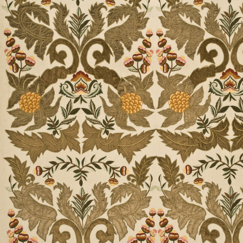 MULBERRY - CONSTANTINE LINEN- SAGE/GOLD - Fabric by the Yard SAGE/GOLD