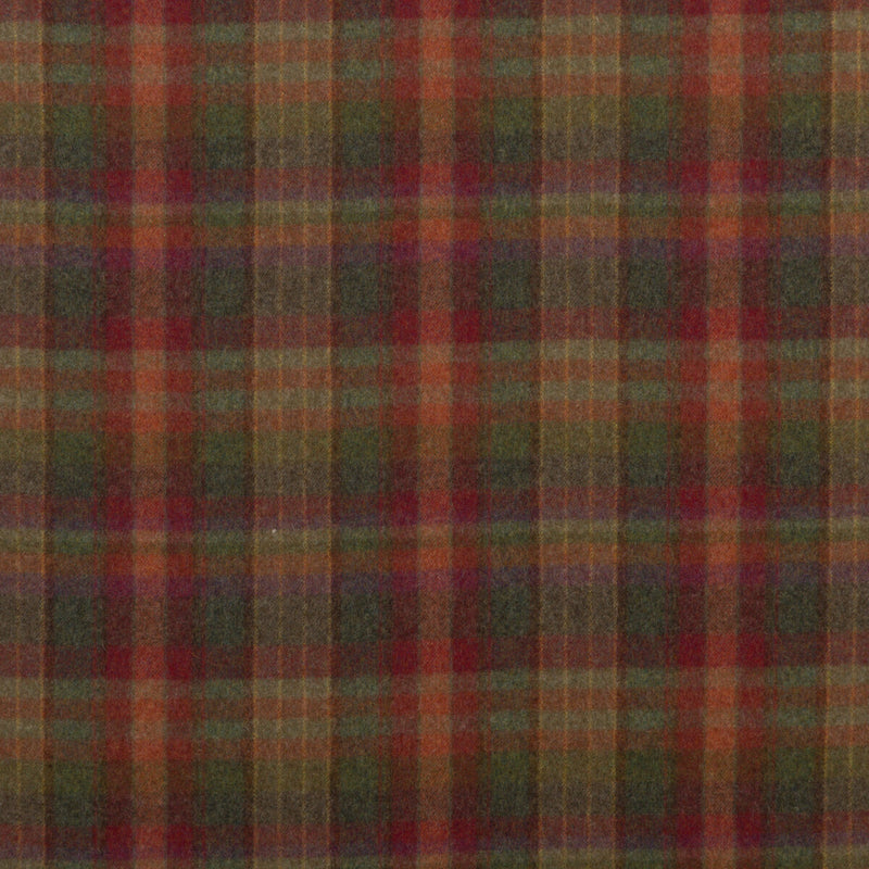 MULBERRY - COUNTRY PLAID- RED/LOVAT/HEATHER - Fabric by the Yard RED/LOVAT/HEATHER