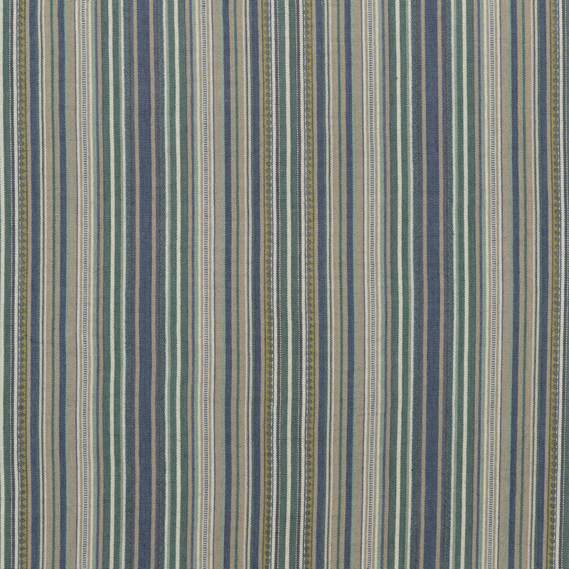 MULBERRY - TAPTON STRIPE- TEAL/INDIGO - Fabric by the Yard TEAL/INDIGO