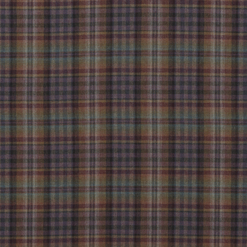 MULBERRY - NEVIS- TEAL/SIENNA/MAUVE - Fabric by the Yard TEAL/SIENNA/MAUVE