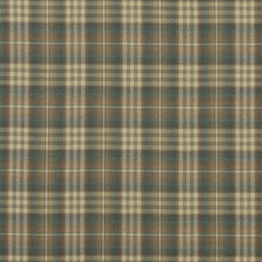 MULBERRY - NEVIS- TEAL/RUSSET - Fabric by the Yard TEAL/RUSSET