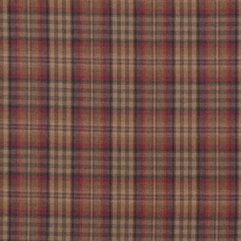 MULBERRY - NEVIS- RUSSET/MAUVE - Fabric by the Yard RUSSET/MAUVE