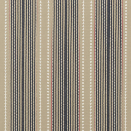 MULBERRY - BRIGHTON STRIPE- INDIGO/LINEN - Fabric by the Yard INDIGO/LINEN