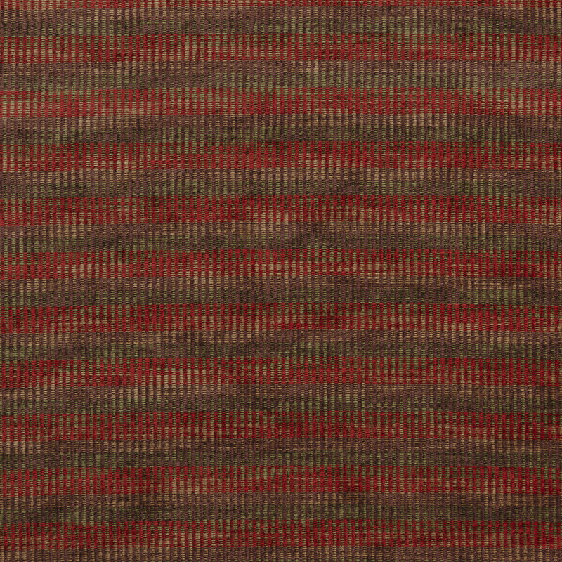 MULBERRY - RATTAN CHENILLE- RED/GREEN - Fabric by the Yard RED/GREEN