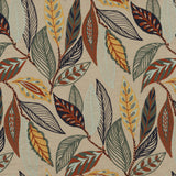 MULBERRY - FOREST LEAVES- INDIGO/TEAL - Fabric by the Yard