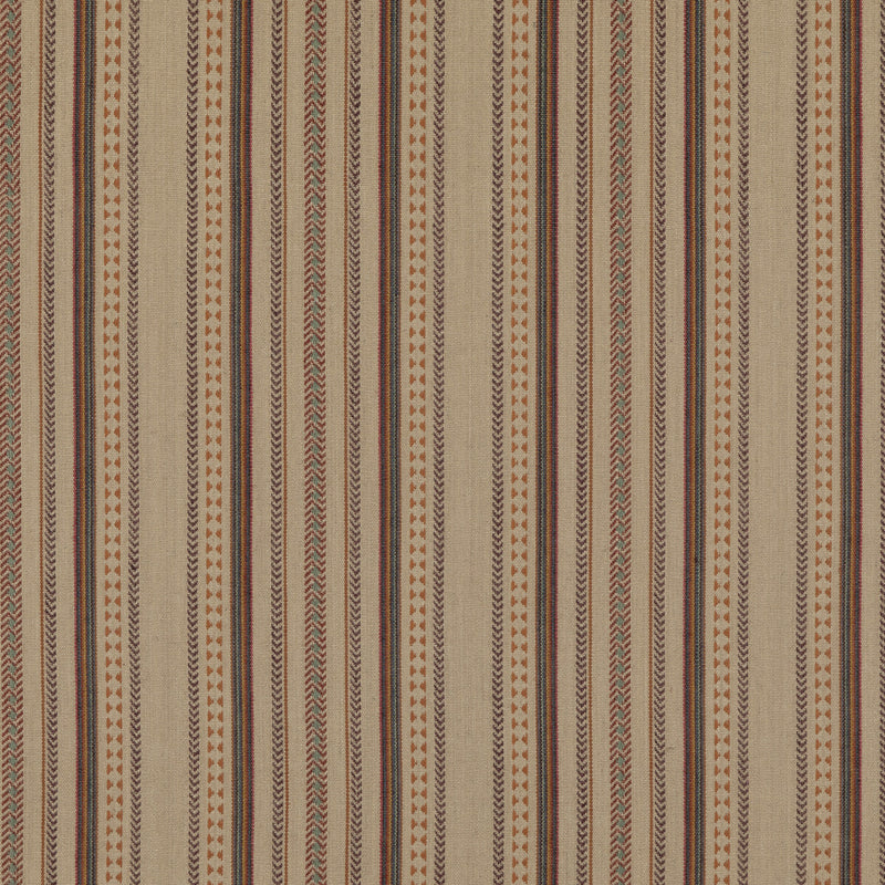 MULBERRY - RACING STRIPE- PLUM - Fabric by the Yard PLUM