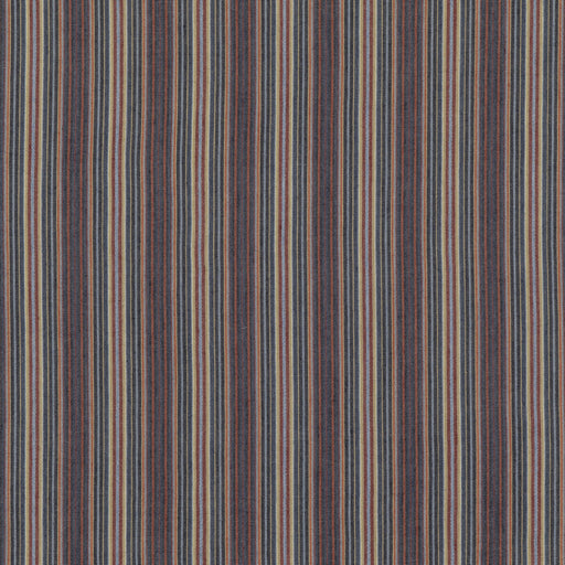 MULBERRY - FALCONER STRIPE- INDIGO/RED - Fabric by the Yard INDIGO/RED