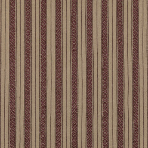 MULBERRY - COWDRAY STRIPE- PLUM - Fabric by the Yard PLUM