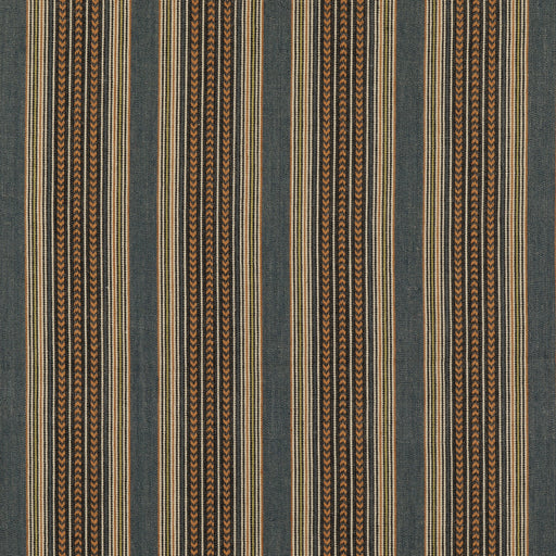 MULBERRY - BERBER STRIPE- DENIM - Fabric by the Yard DENIM