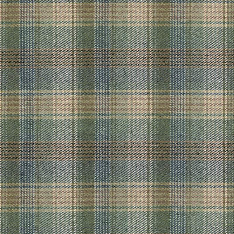 MULBERRY - BRAEMAR- TEAL - Fabric by the Yard TEAL