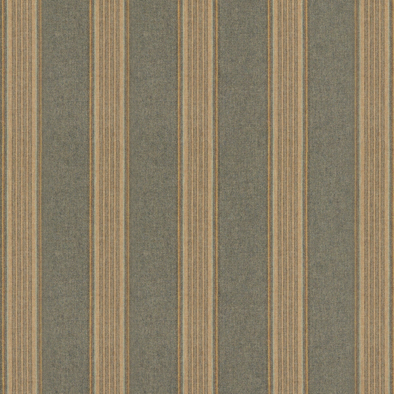 MULBERRY - MORAY STRIPE- TEAL - Fabric by the Yard TEAL