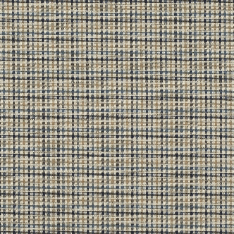 MULBERRY - BABINGTON CHECK- INDIGO - Fabric by the Yard INDIGO