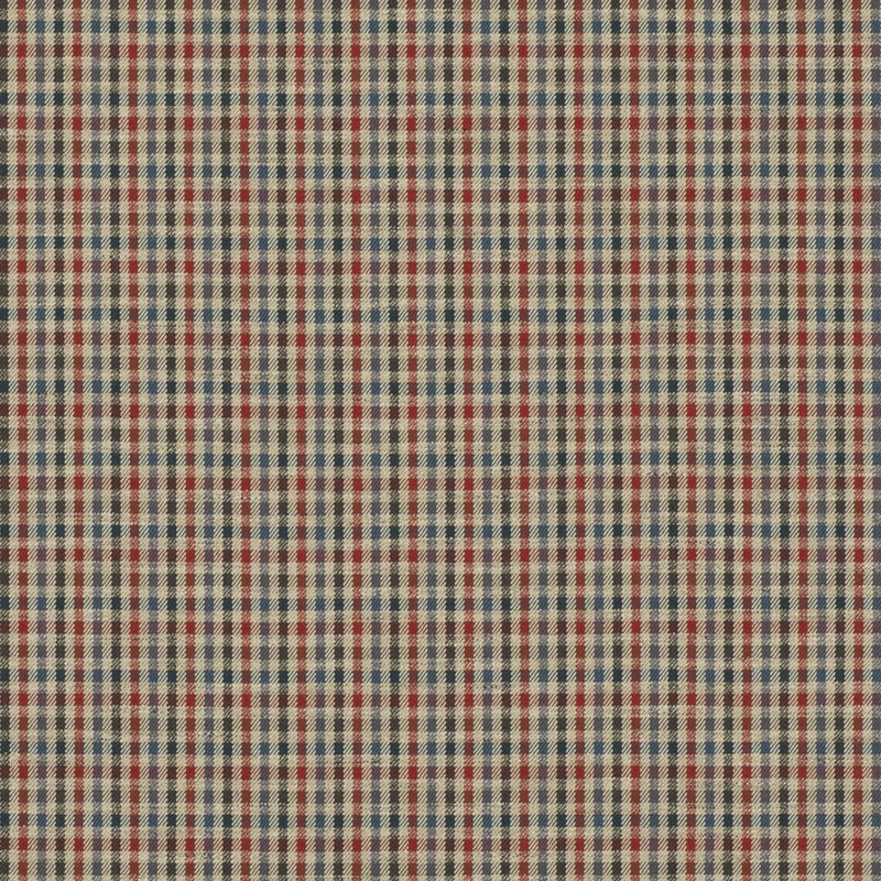MULBERRY - BABINGTON CHECK- RED/BLUE - Fabric by the Yard RED/BLUE