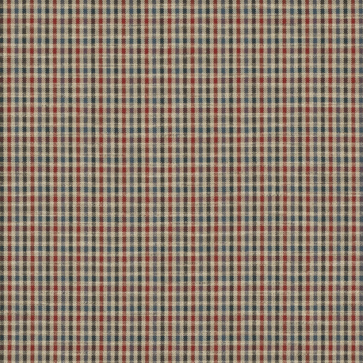 MULBERRY - BABINGTON CHECK- RED/BLUE - Fabric by the Yard RED/BLUE