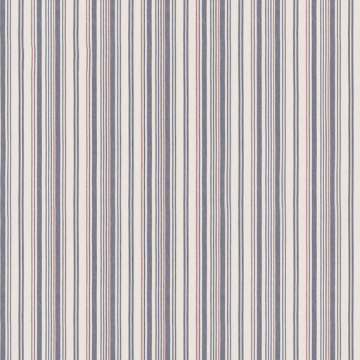 MULBERRY - SPINNAKER STRIPE- INDIGO/RED - Fabric by the Yard INDIGO/RED