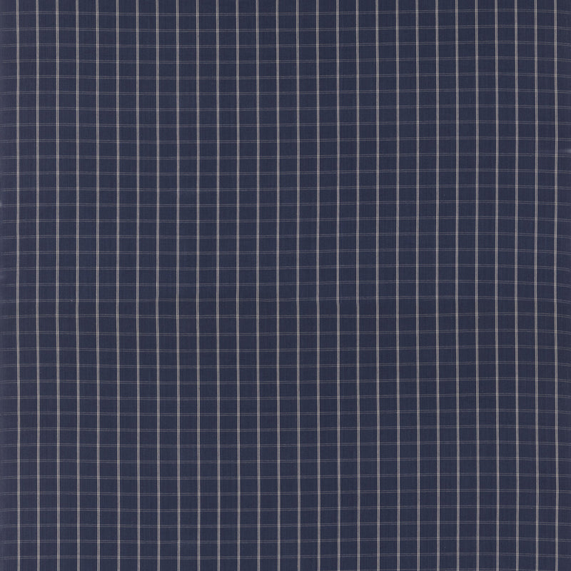 MULBERRY - COMPASS CHECK- INDIGO - Fabric by the Yard INDIGO