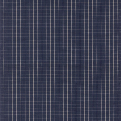 MULBERRY - COMPASS CHECK- INDIGO - Fabric by the Yard INDIGO