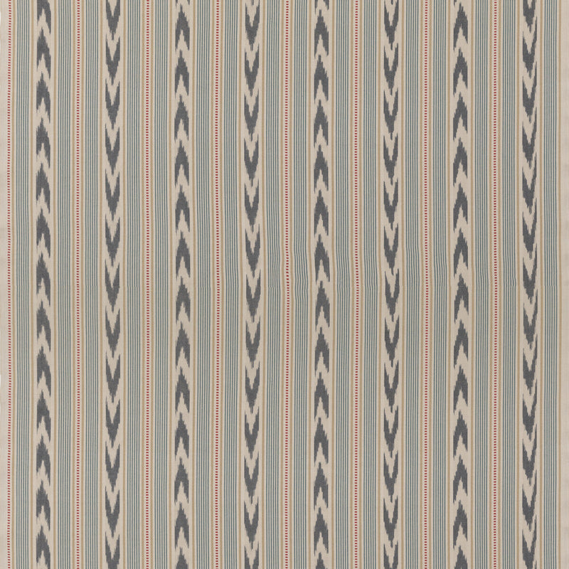 MULBERRY - NEWPORT STRIPE- BLUE/RED - Fabric by the Yard BLUE/RED
