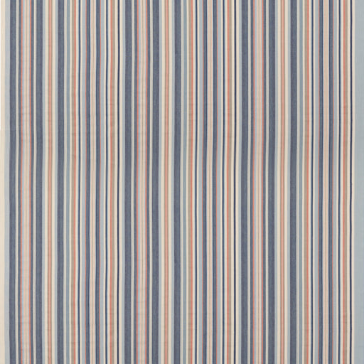 MULBERRY - MEDFORD STRIPE- BLUE/RUST - Fabric by the Yard BLUE/RUST