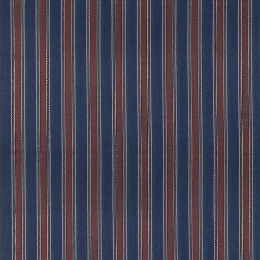 MULBERRY - BARRINGTON STRIPE- INDIGO/RED - Fabric by the Yard INDIGO/RED