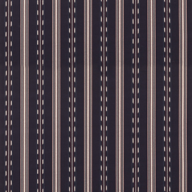 MULBERRY - EASTWIND STRIPE- INDIGO/RED - Fabric by the Yard INDIGO/RED