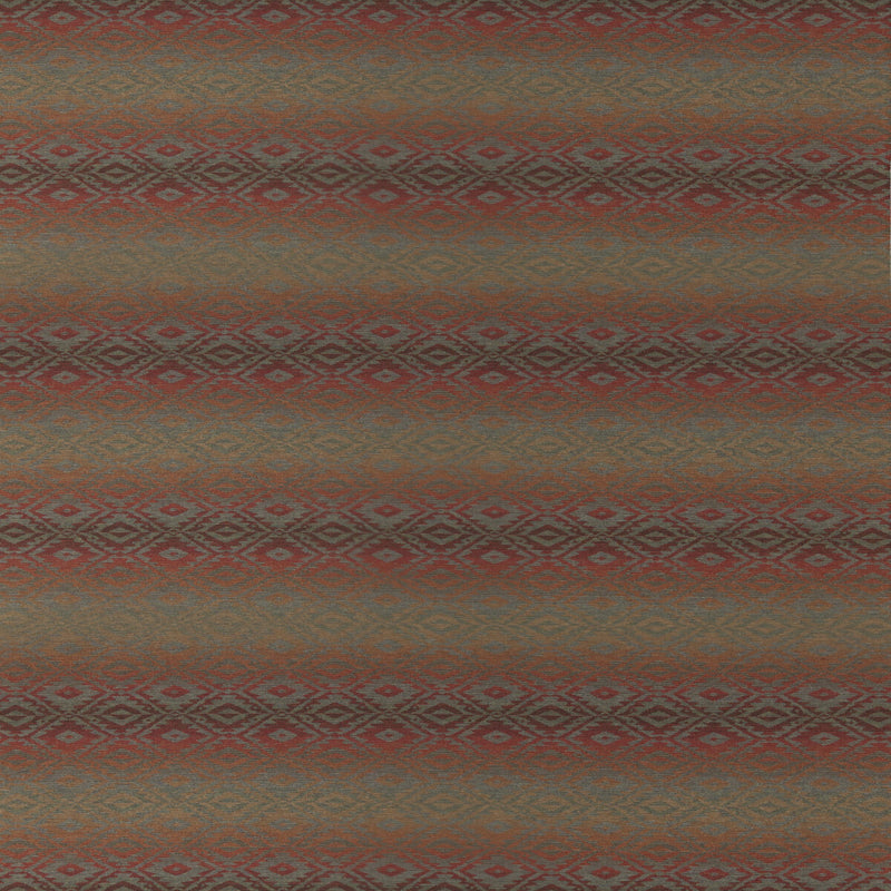 MULBERRY - BEAUMARIS- RED/GREEN - Fabric by the Yard RED/GREEN