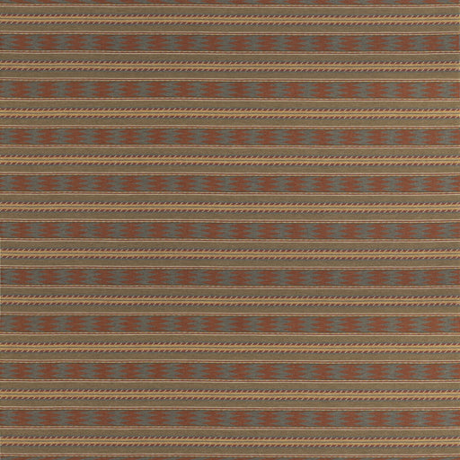 MULBERRY - INVERARAY- RUSSET/TEAL - Fabric by the Yard RUSSET/TEAL