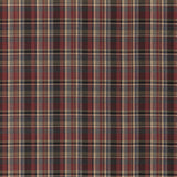 MULBERRY - LINDISFARNE PLAID- CHARCOAL/RED - Fabric by the Yard