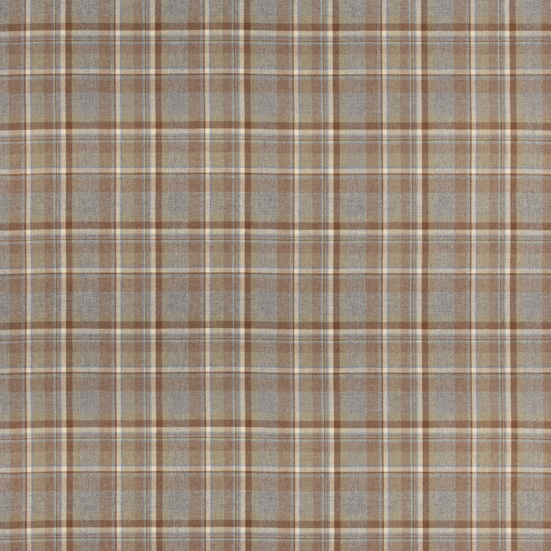 MULBERRY - LINDISFARNE PLAID- FAWN/AQUA - Fabric by the Yard FAWN/AQUA