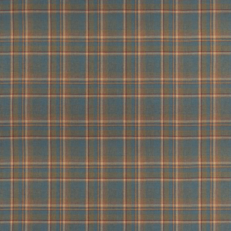 MULBERRY - LINDISFARNE PLAID- TEAL - Fabric by the Yard TEAL