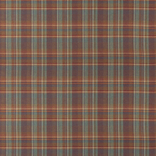MULBERRY - LINDISFARNE PLAID- RED/TEAL - Fabric by the Yard RED/TEAL