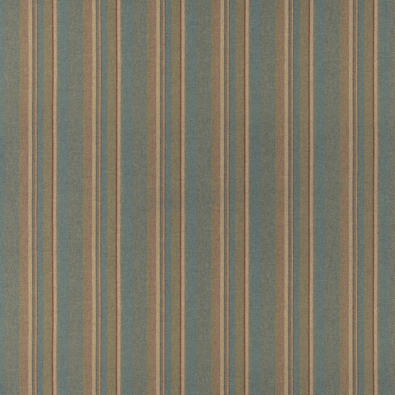 MULBERRY - LINDISFARNE STRIPE- TEAL - Fabric by the Yard TEAL