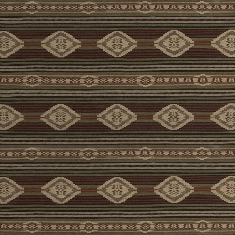MULBERRY - HARLECH- RED/SAGE - Fabric by the Yard RED/SAGE