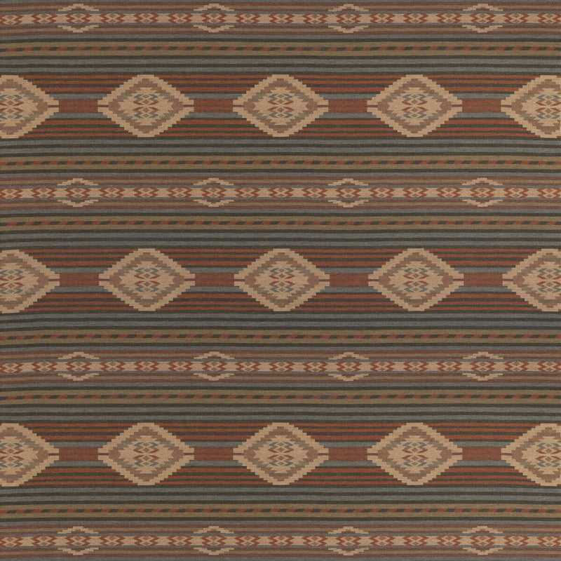 MULBERRY - HARLECH- RUSSET/TEAL - Fabric by the Yard RUSSET/TEAL