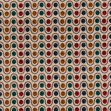 MULBERRY - WICKET- TEAL/RED - Fabric by the Yard