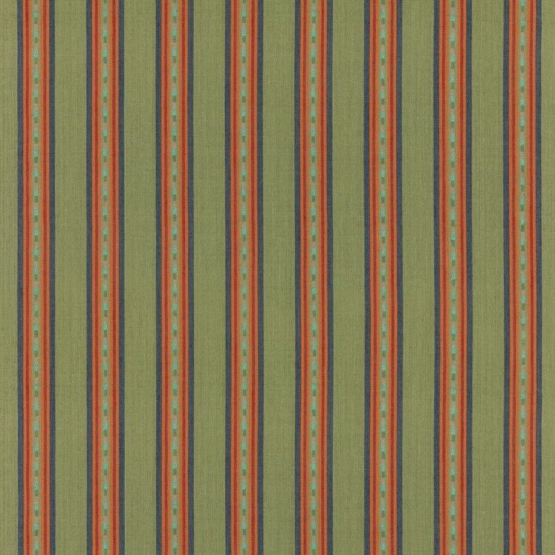 MULBERRY - COUNTRY STRIPE- EMERALD - Fabric by the Yard EMERALD
