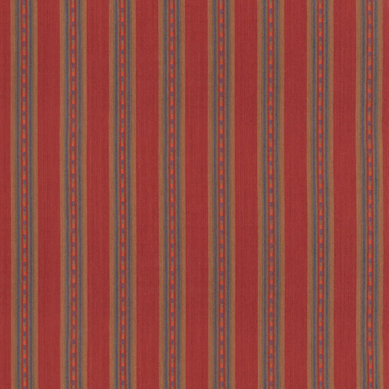 MULBERRY - COUNTRY STRIPE- RED - Fabric by the Yard RED