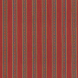 MULBERRY - COUNTRY STRIPE- RED - Fabric by the Yard