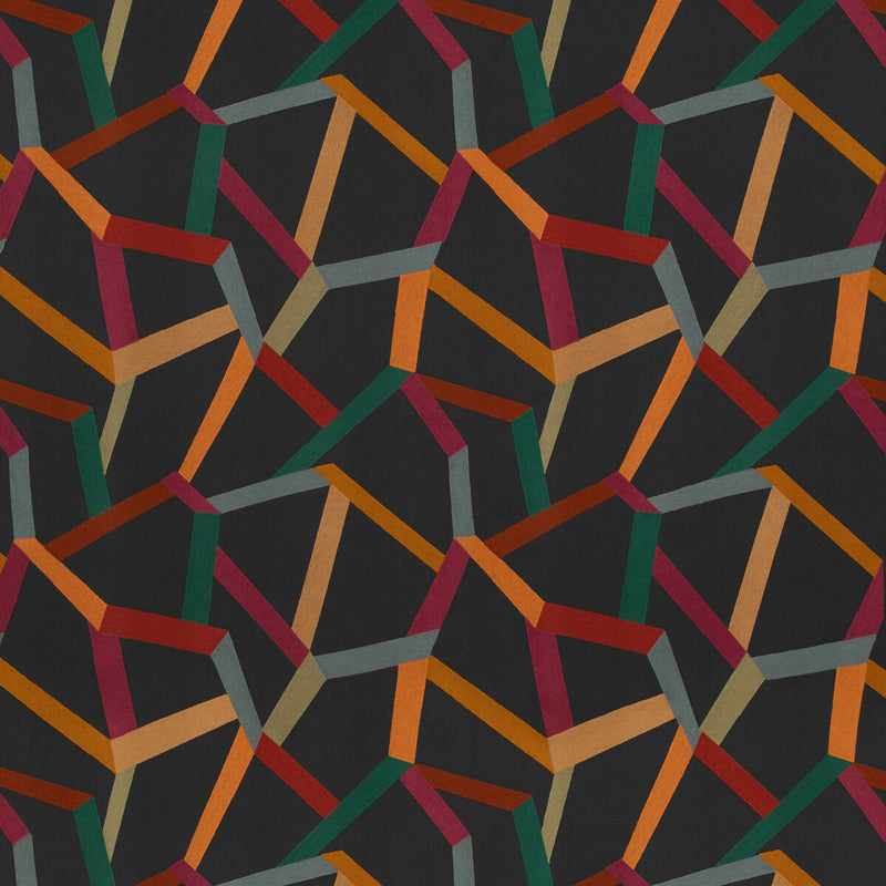 MULBERRY - BELTANE- MIDNIGHT BLUE - Fabric by the Yard MIDNIGHT BLUE