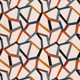 MULBERRY - BELTANE- TEAL/SPICE - Fabric by the Yard