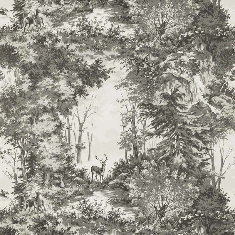 MULBERRY - TORRIDON- WOODSMOKE - Wallcovering by the Roll WOODSMOKE